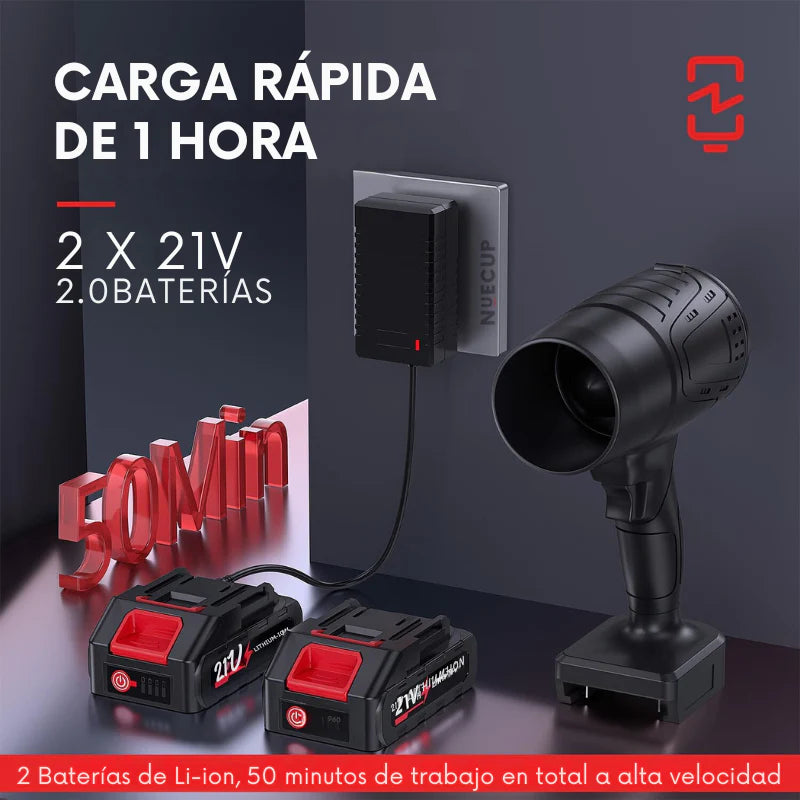TurboClean 24V Max - Soplador de Aire Potente Profesional