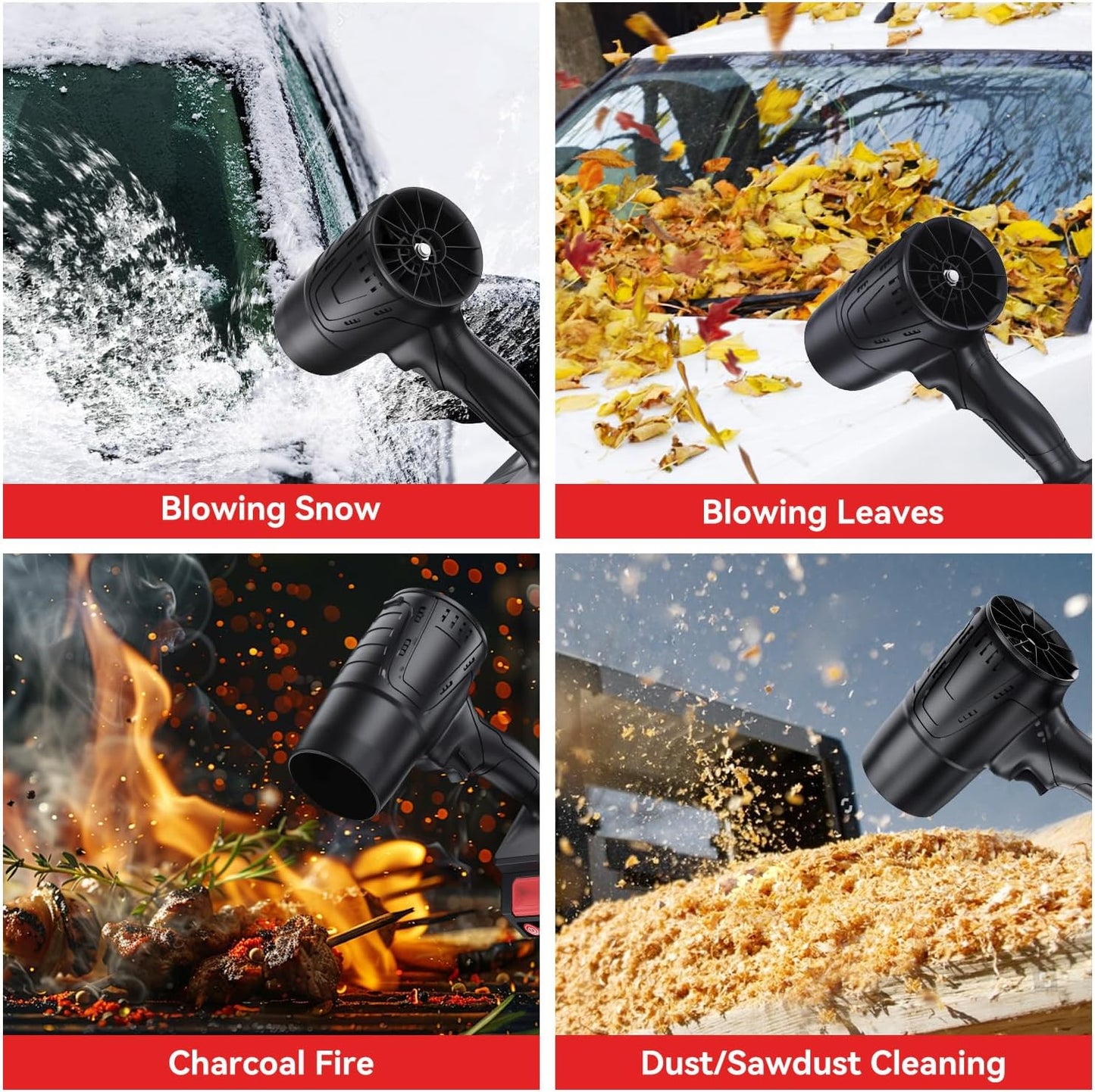 TurboClean 24V Max - Soplador de Aire Potente Profesional