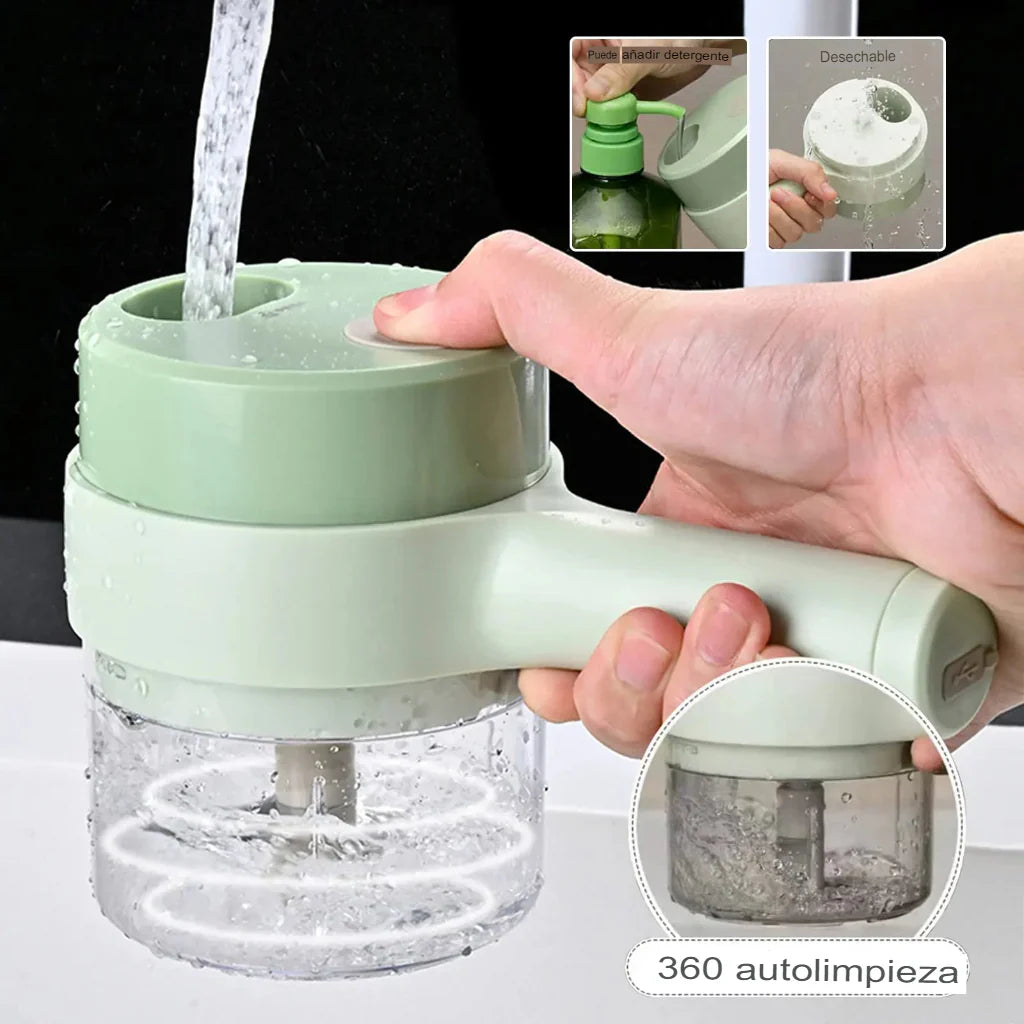 Cortador de Verduras Eléctrico 4 en 1-VeggieSlice