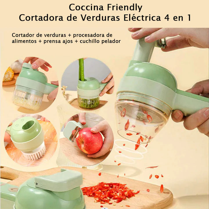 Cortador de Verduras Eléctrico 4 en 1-VeggieSlice